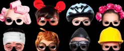 Sale 1/2 masker 8-pak Festartikler|Underholdning Til Nytår