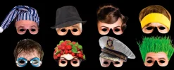 Sale 1/2 masker 8-pak Festartikler|Underholdning Til Nytår