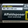 Sale Affaldspose med snøreluk 30 L Affaldsspande Og -Poser