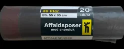 Sale Affaldspose med snøreluk 30 L Affaldsspande Og -Poser