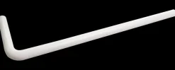 Hot Afløbsrør 90° 32 x 220 x 680 mm - hvid Vandlåse