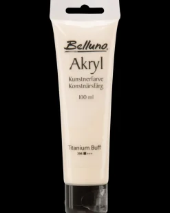 New Akrylfarve 100 ml Titanium Buff Akrylmaling