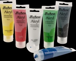 New Akrylfarvesæt 6 x 75 ml Akrylmaling