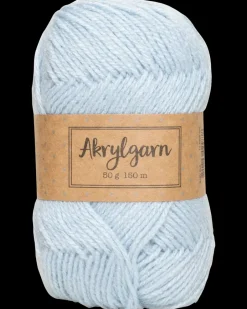 Clearance Akrylgarn 50 g - babyblå Sy Og Strik