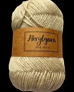 Outlet Akrylgarn 50 g - beige Sy Og Strik
