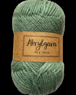 Akrylgarn 50 g - grå/grøn Sy Og Strik
