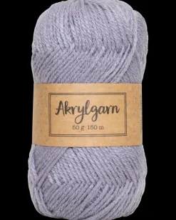 Outlet Akrylgarn 50 g - grå/lilla Sy Og Strik