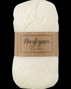 Discount Akrylgarn 50 g - hvid Sy Og Strik