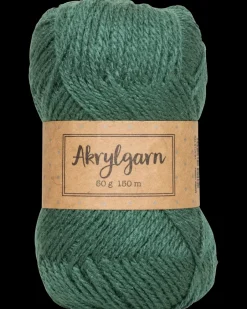Discount Akrylgarn 50 g - mørkegrøn Sy Og Strik
