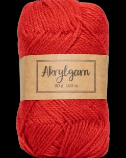 Clearance Akrylgarn 50 g - rød Sy Og Strik
