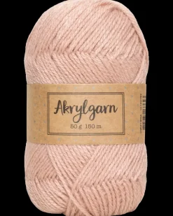 Outlet Akrylgarn 50 g - støvet rosa Sy Og Strik