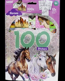 Best Aktivitetshæfte 100 stickers - heste Øvrige Hobbyartikler