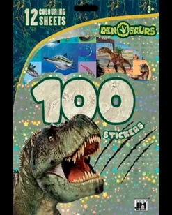 New Aktivitetshæfte 100 stickers - dinosaurer Øvrige Hobbyartikler