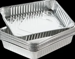 Clearance Alubakke lille 17,5 x 22,5 - 10-pak Reserve- Og Løsdele|Grilltilbehør