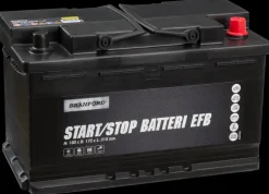 New Autobatteri Start/Stop EFB 80Ah +højre Auto- Og Mc-Batterier