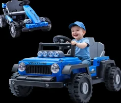 Hot Azeno Transformer Elbil 24V - Blå Børn Udeleg På Hjul|Elbil Til Børn