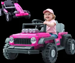 Sale Azeno Transformer Elbil 24V - Pink Børn Udeleg På Hjul|Elbil Til Børn