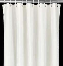 Online Badeforhæng 140 x 200 cm - Sand stribet Badeværelsesartikler