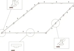 Base 3# til bundramme metal Tilbehør Og Reservedele