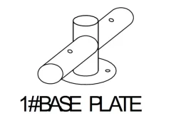 Hot Base 1# til bundramme metal Tilbehør Og Reservedele