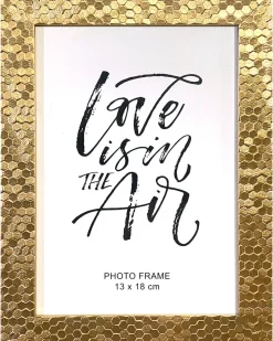 Discount Billedramme 13 x 18 cm Guld Glimmer Billedrammer