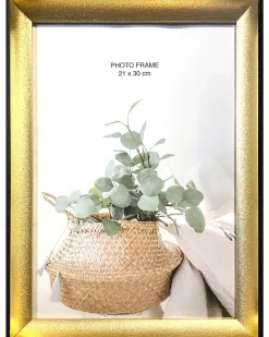 Online Billedramme guld/sort - 21 x 30 cm Billedrammer