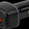 Hot Biloplader 12/24 DC med dobbelt USB-udtag Elektronik