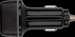 Hot Biloplader 12/24 DC med dobbelt USB-udtag Elektronik