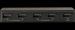 Online Biloplader til 5 USB produkter Elektronik