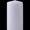 Discount Bloklys Ø5,8 x H12 cm hvid Lys Og Olielamper