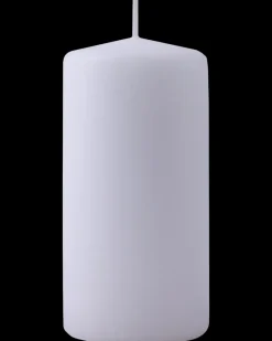 Discount Bloklys Ø5,8 x H12 cm hvid Lys Og Olielamper