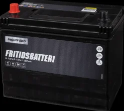 Best BRANFORD Fritidsbatteri 12V 75 Ah (+v) Auto- Og Mc-Batterier