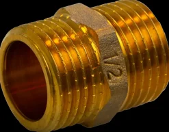 New Brystnippel 1/2'' - messing Rør Og Fittings