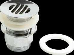 Outlet Bundventil med rist 1 1/4'' - krom Vaske