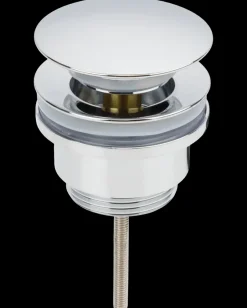 Hot Bundventil med stor push-open 1 1/4" forkrom Vaske