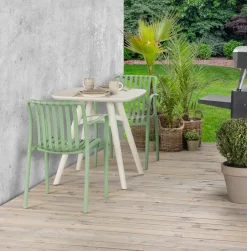 Outlet Cafebord 71 x 71 cm - hvid Haveborde