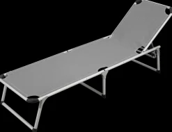 Hot Drømmeseng aluminium - grå/sort Campingmøbler