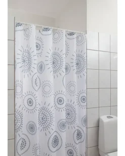 Sale Badeforhæng 180 x 200 cm - Cirkler Badeværelsesartikler