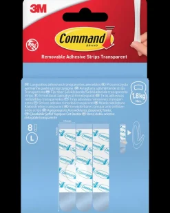 Clearance ™ Aftagelige Klæbestrips 8 stk - Transparent L Kroge Og Ophæng|Tape