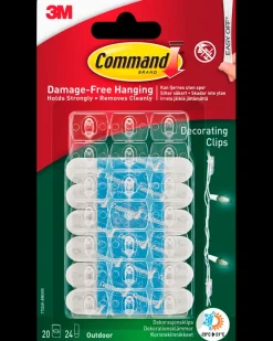 Clearance ™ Clips til Udendørs dekoration - 20 Kroge Tilbehør Og Kabler|Kroge Og Ophæng