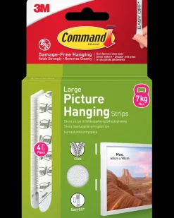 Best ™ Strips Ophæng af billede - Hvid L Kroge Og Ophæng