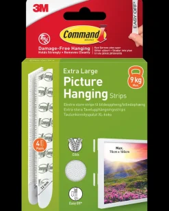 Best ™ Strips Ophæng af billede - Hvid XL Kroge Og Ophæng