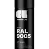 Hot Spray GLOSS BLACK RAL9005 Spraymaling