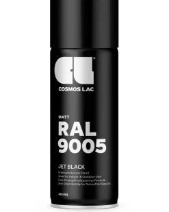 Online Spray MATTE BLACK RAL9005M Spraymaling