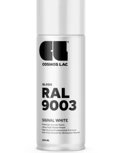 Clearance Spray SIGNAL WHITE RAL9003 Spraymaling