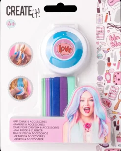 Best CREATEit Hårkridt med tilbehør - assorterede varianter Kosmetik Og Personlig Pleje|Øvrigt Legetøj