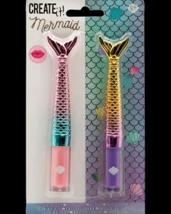 Online CREATEit Lipgloss mermaid 2 stk. - assorterede design Kosmetik Og Personlig Pleje|Øvrigt Legetøj