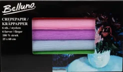 Clearance Crepepapir 180% 6-pak Øvrige Hobbyartikler