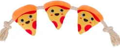 Outlet Hundelegetøj pizza på reb 55 cm Hundelegetøj Og Kattelegetøj