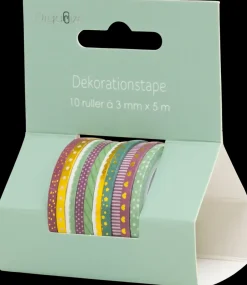 Discount Dekorationstape 10-pak - Assorteret design Øvrige Hobbyartikler